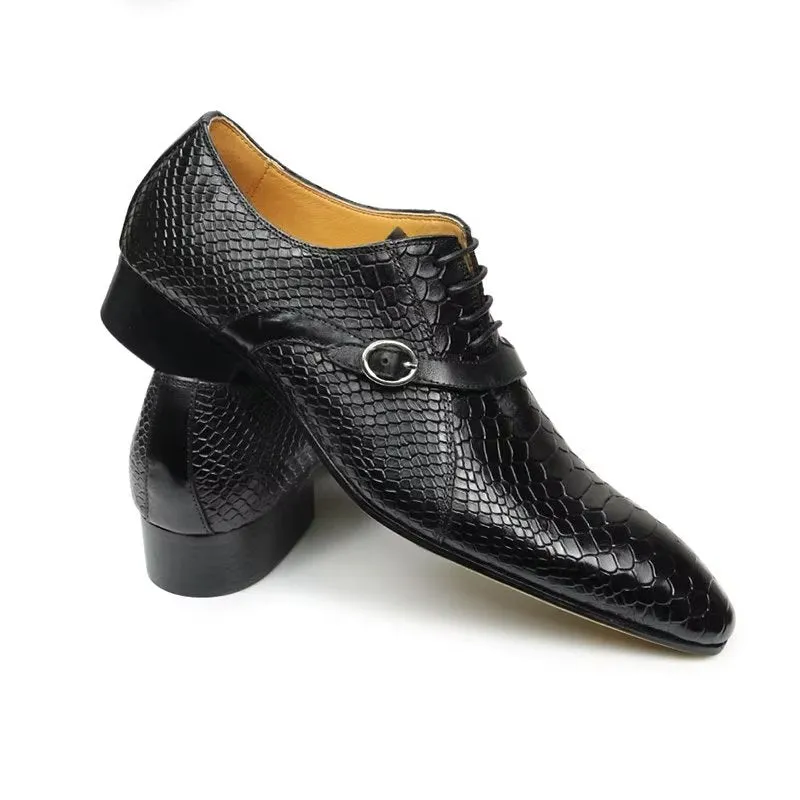 Opulent Brogue Nuptial Oxford Leather Shoes