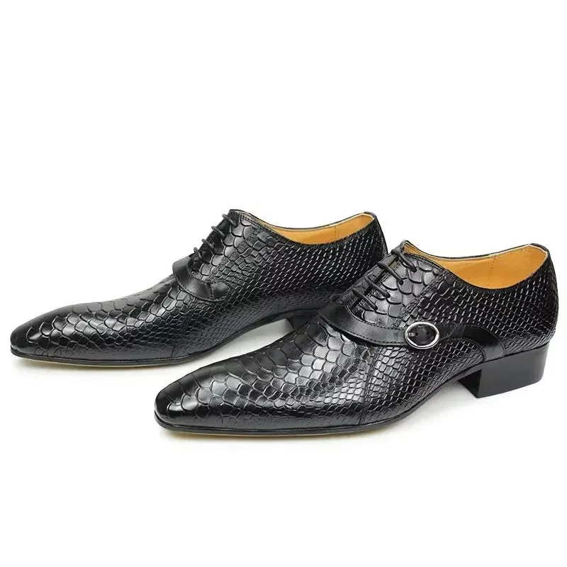 Opulent Brogue Nuptial Oxford Leather Shoes