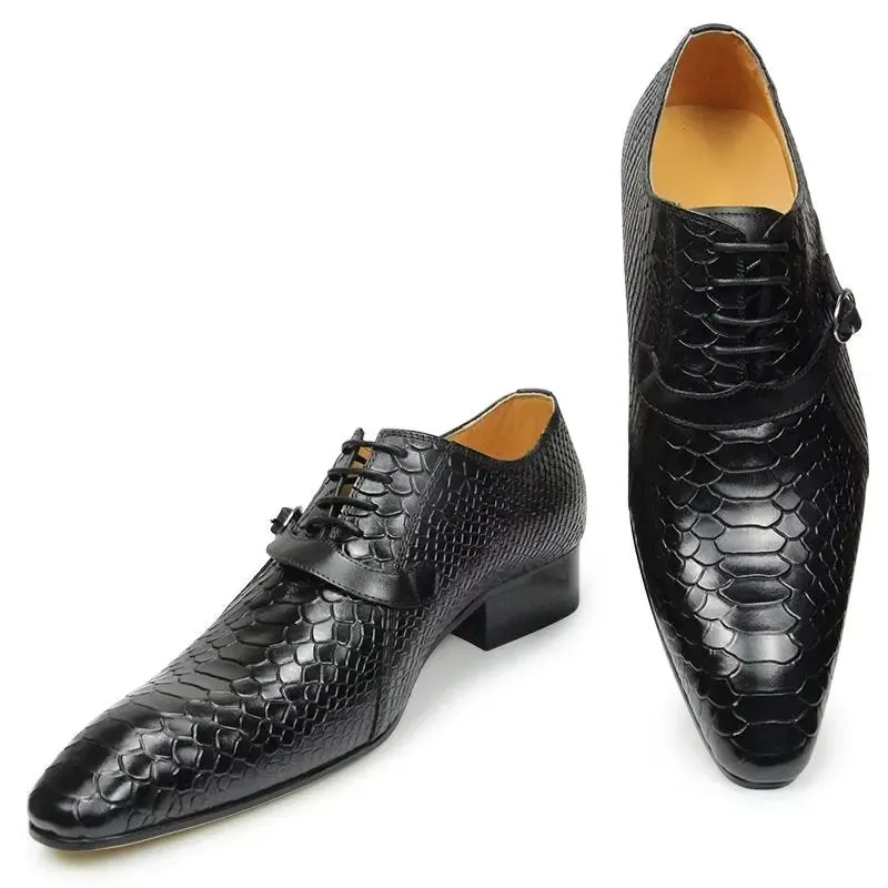 Opulent Brogue Nuptial Oxford Leather Shoes