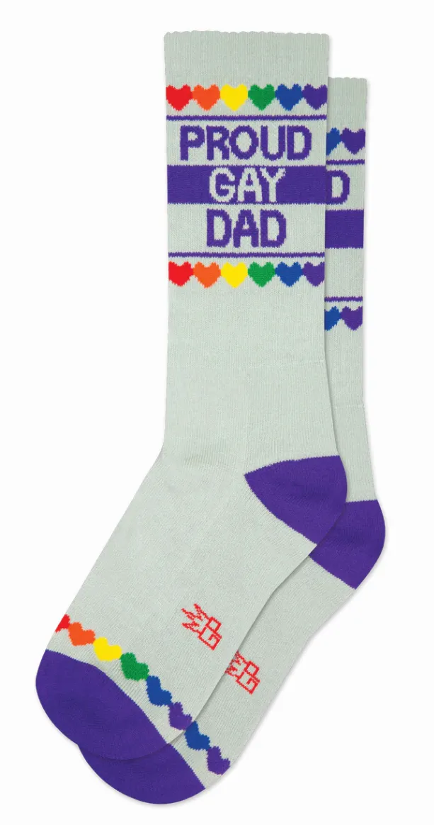 Proud Gay Dad Crew Sock