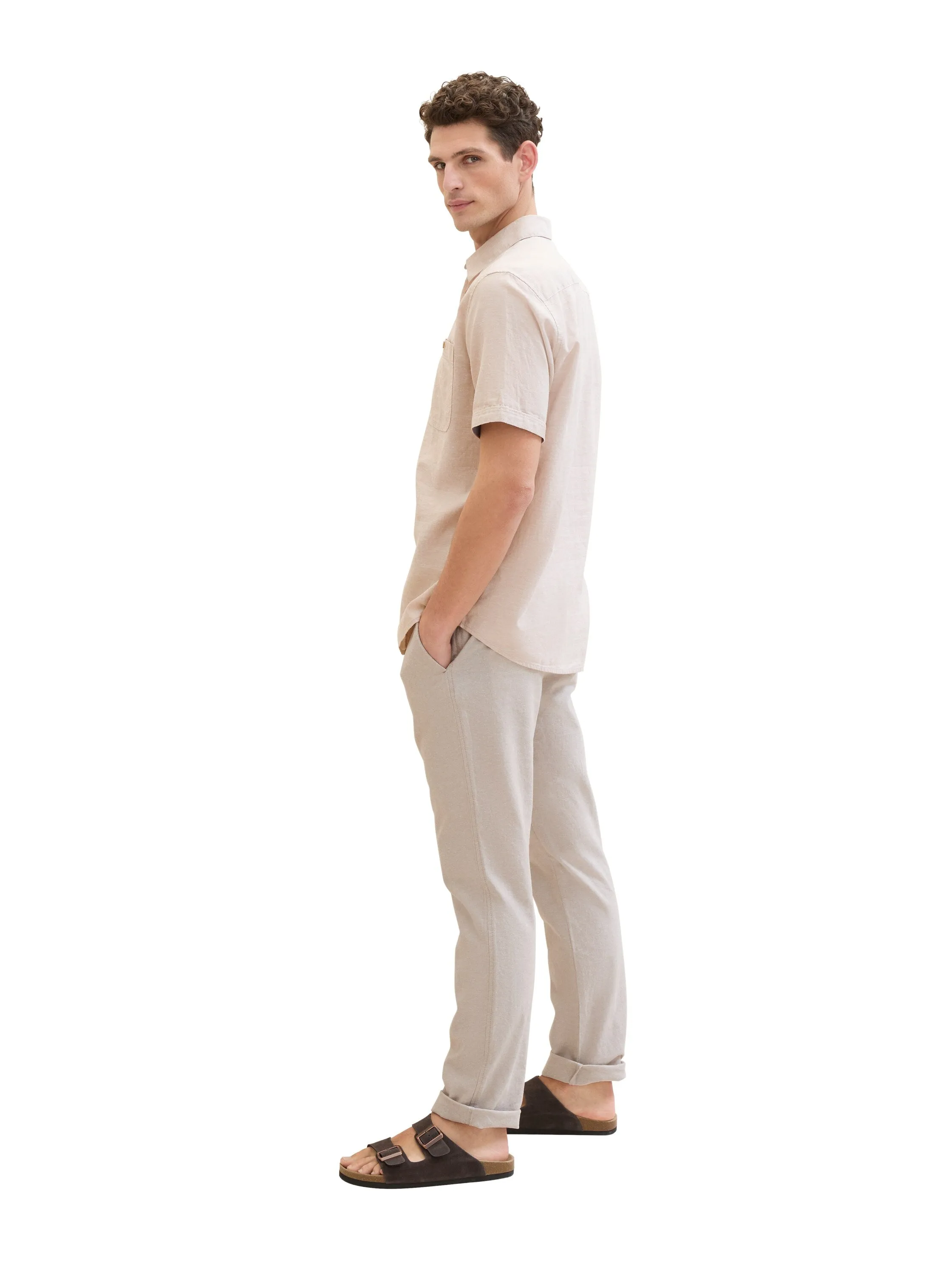 REGULAR COTTON LINEN CHINO