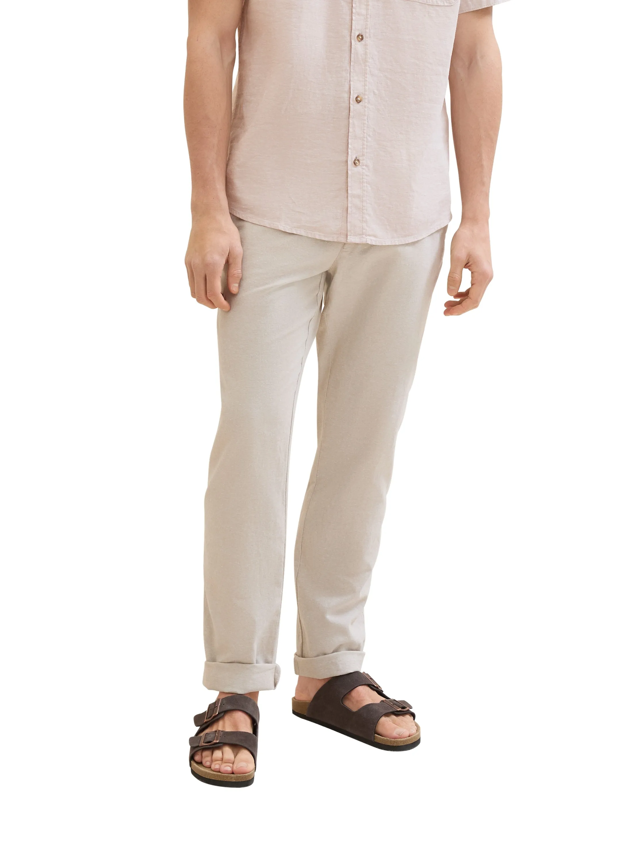 REGULAR COTTON LINEN CHINO