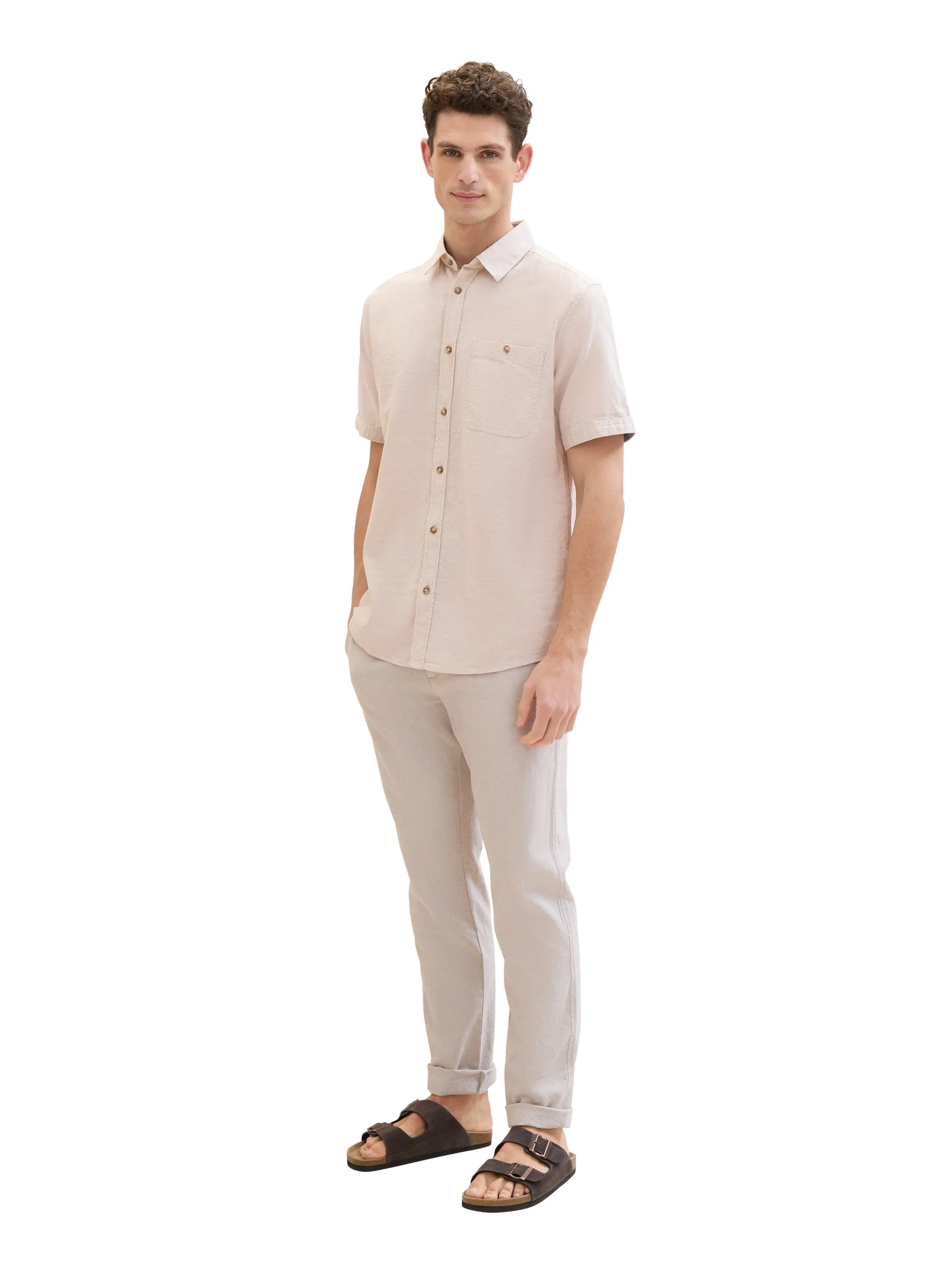 REGULAR COTTON LINEN CHINO