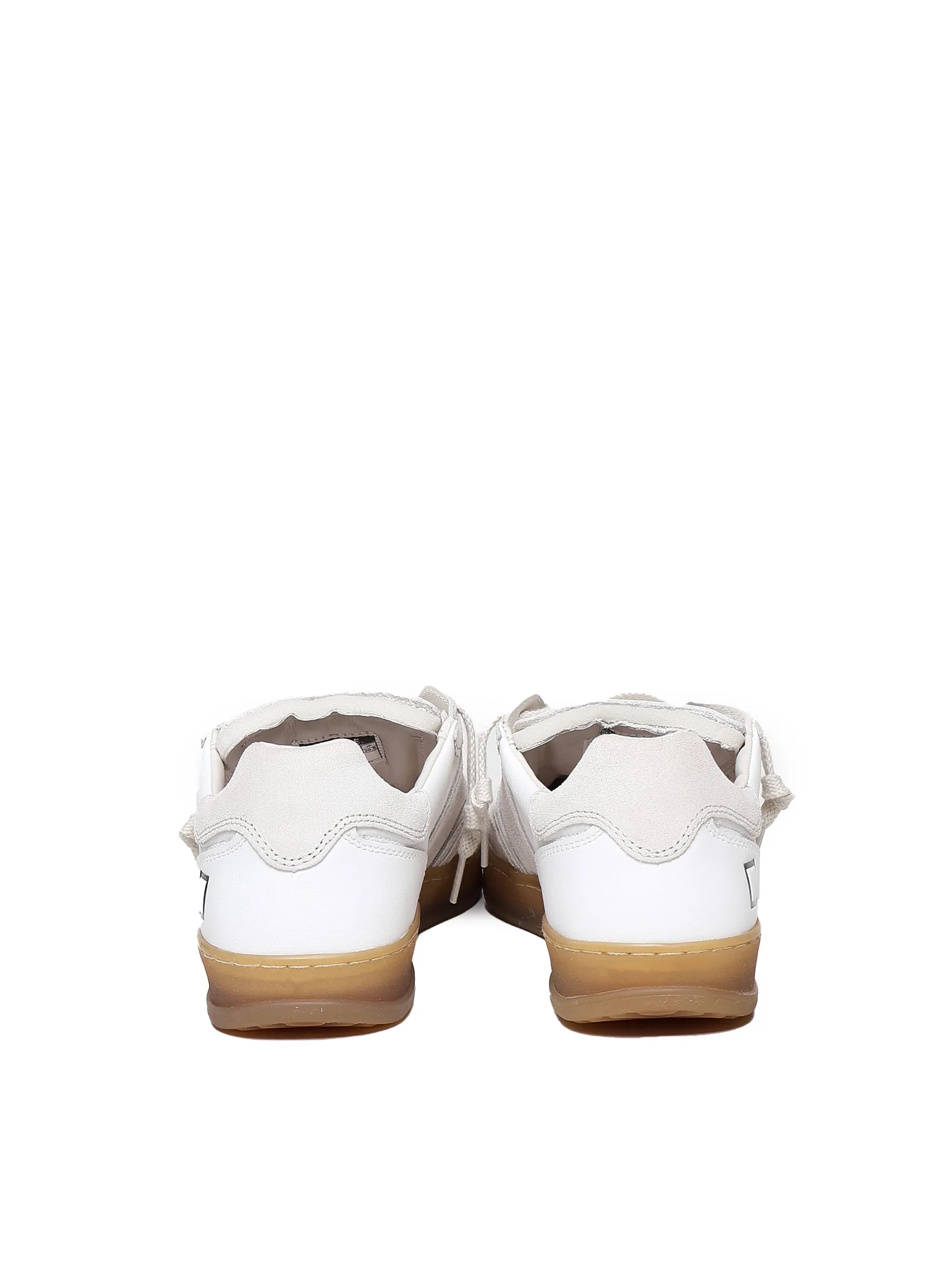 Sporty White Calfskin Sneakers