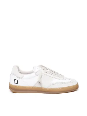 Sporty White Calfskin Sneakers