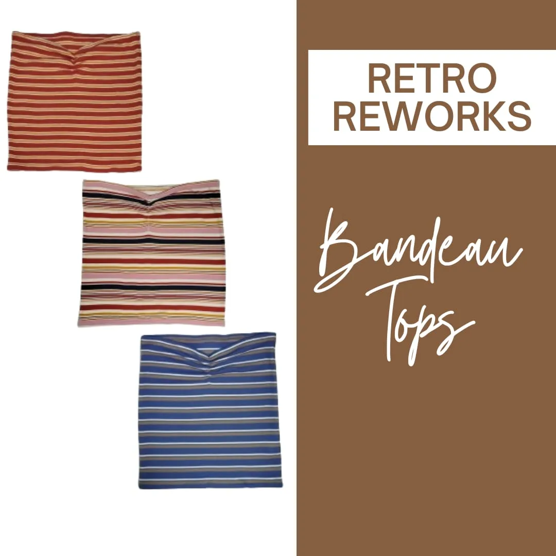 SS24 Striped Bandeu Tops