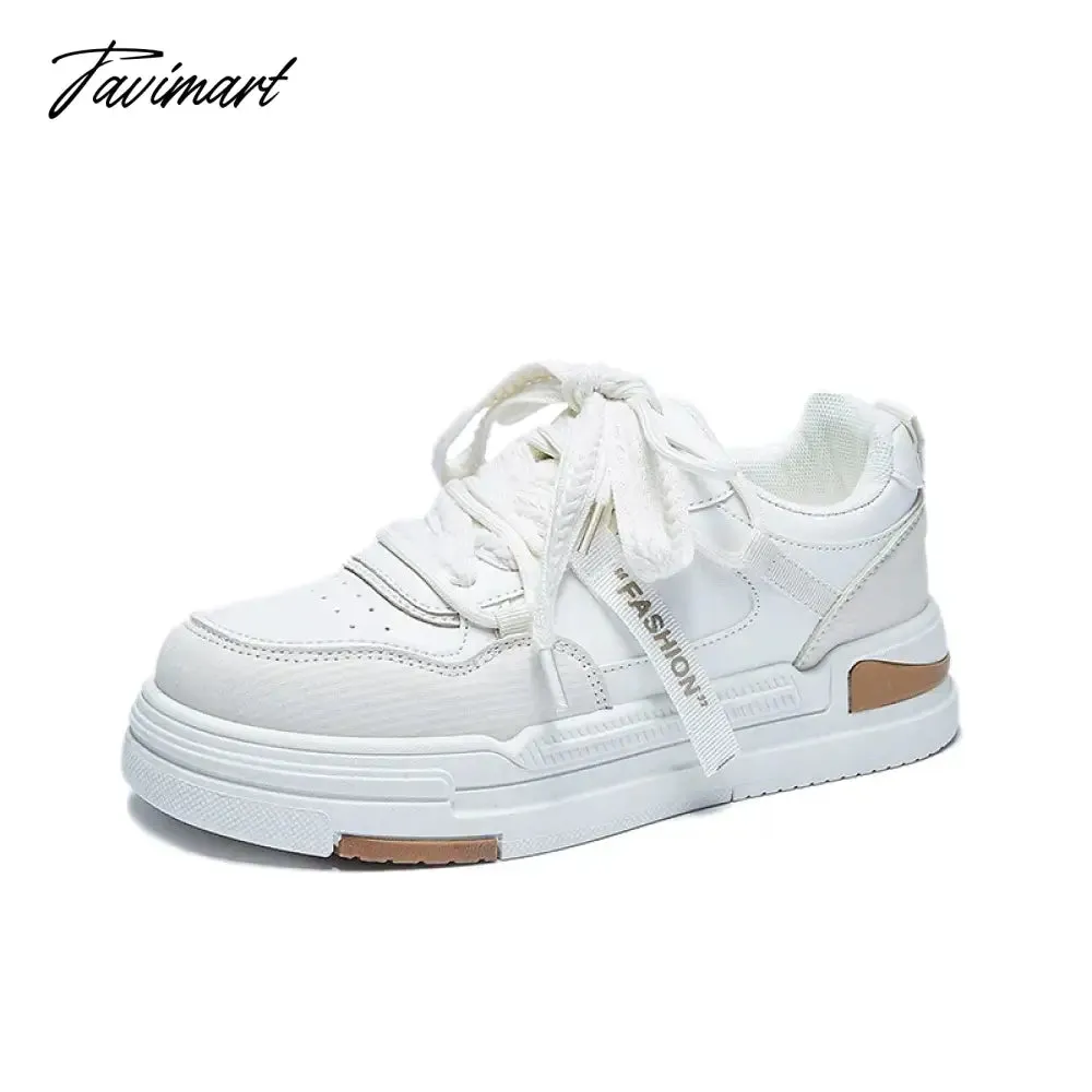 Tavimart Spring New Woman Shoes Fashion Mixed Colors Platform Sneakers Trend Low Top Skateboarding Shoes Urban Casual Women Sneakers