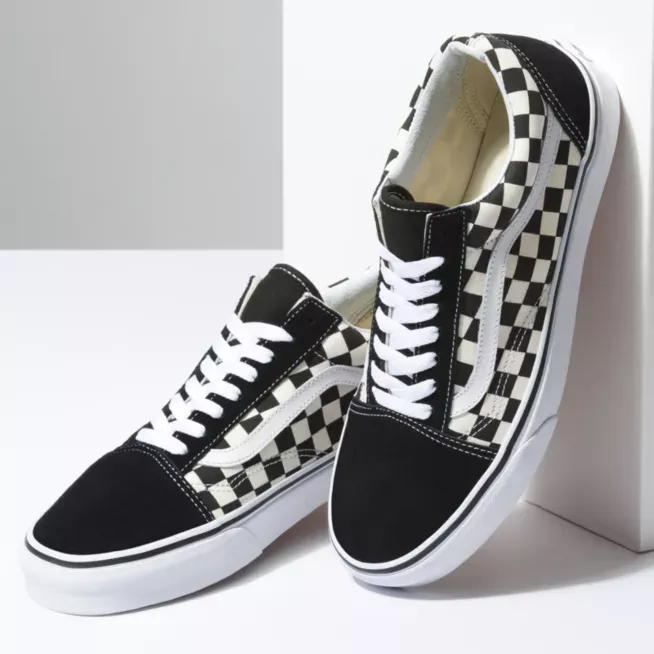 Unisex Old Skool - Primary Check Black/White