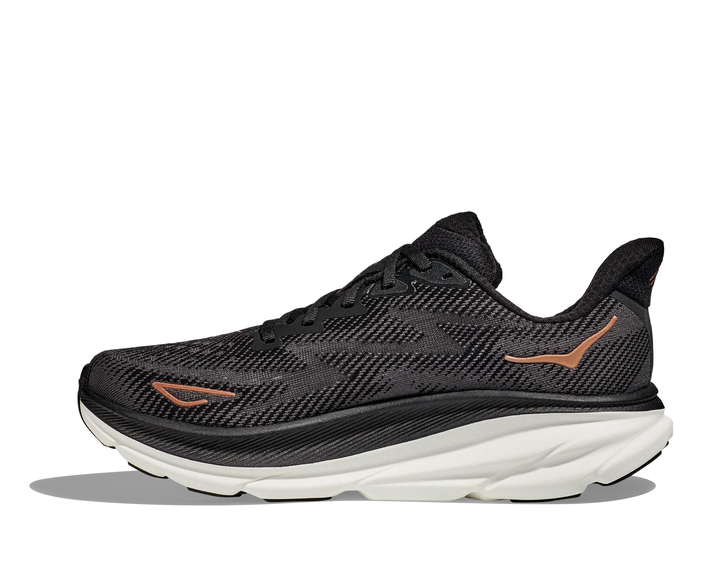 Women's Hoka Clifton 9 Color: Black/Copper