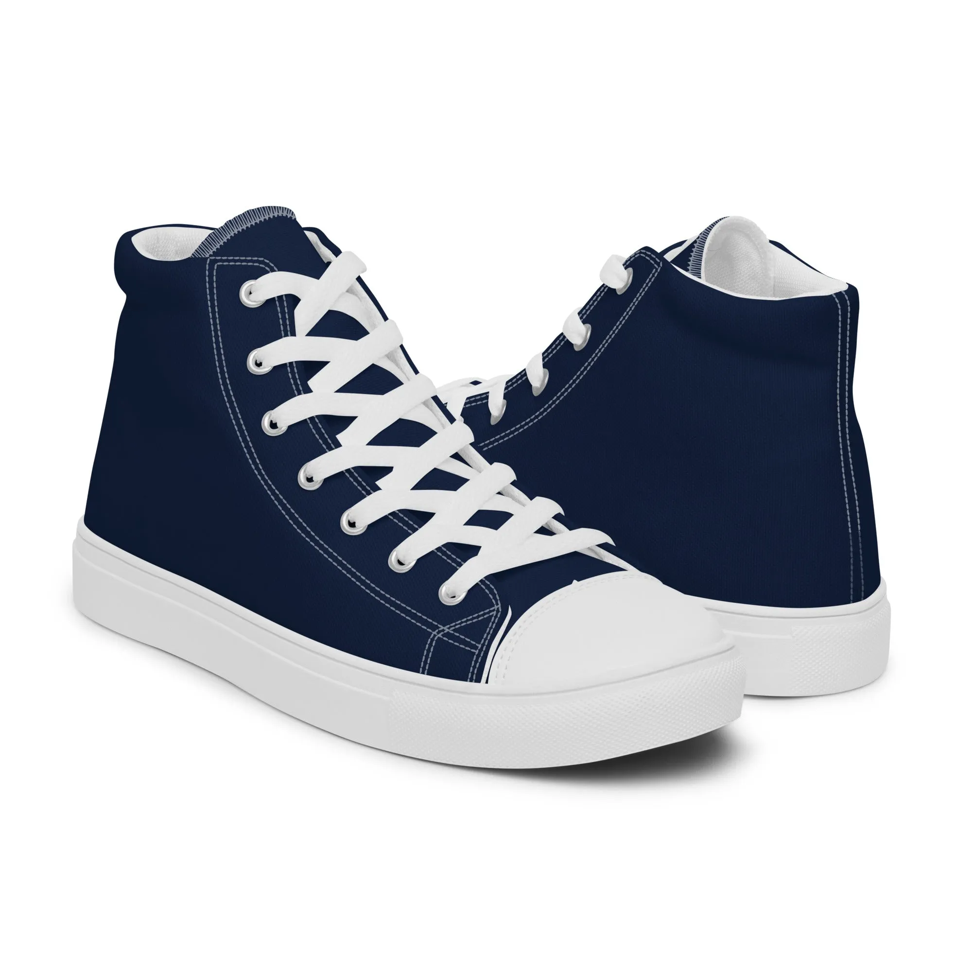 Women’s Navy Blue High Top Shoes