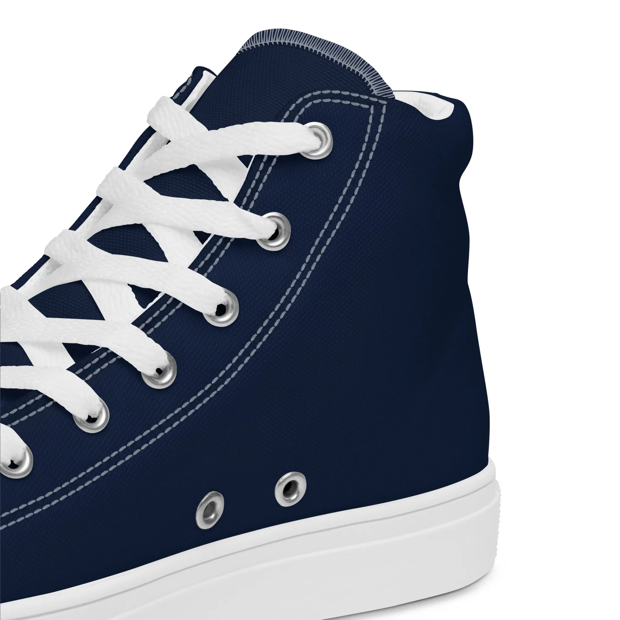 Women’s Navy Blue High Top Shoes