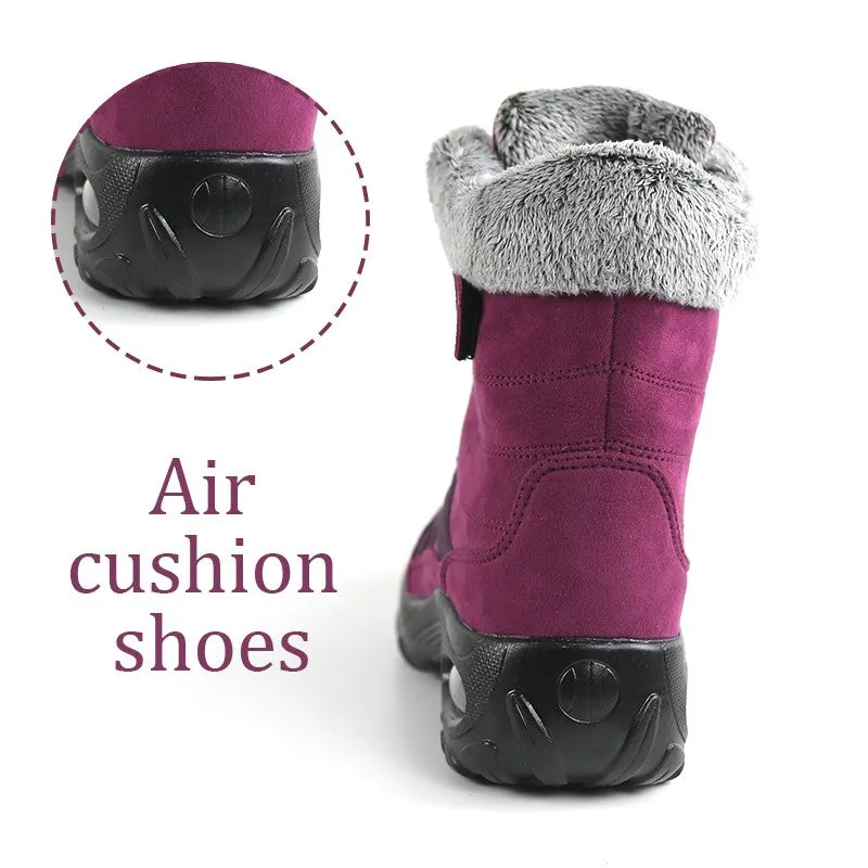 Women's thermal winter plush anti-skid suede boots