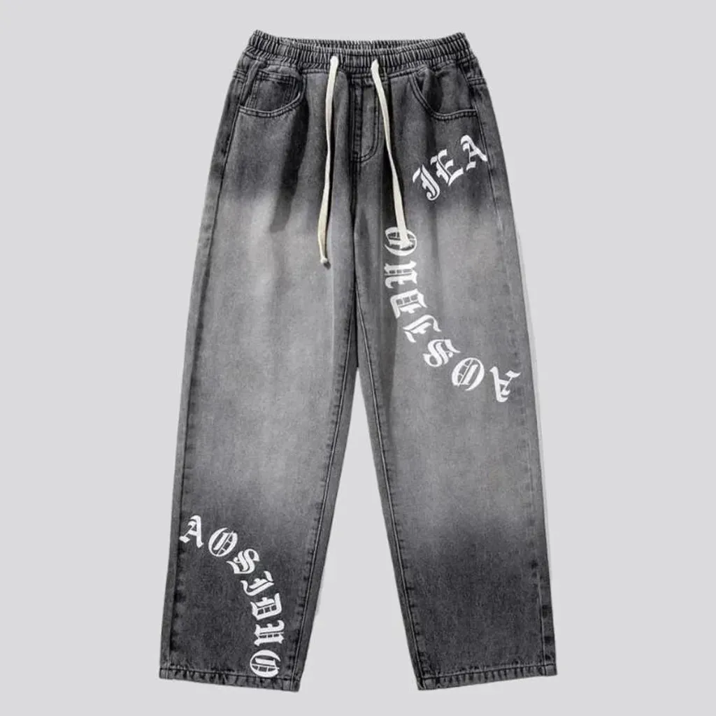 Y2k high-waist jeans
 for men