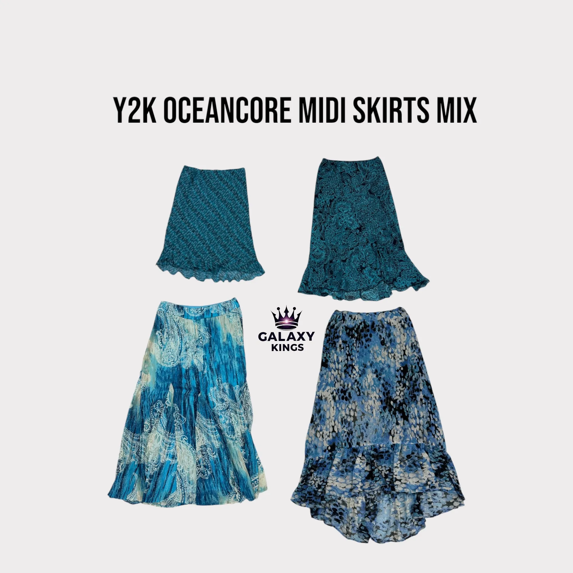 Y2K OCEANCORE MIDI SKIRTS MIX