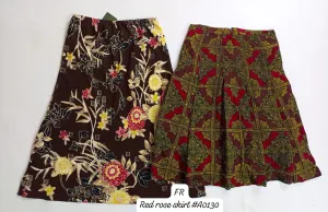 Y2K Red Rose Skirts